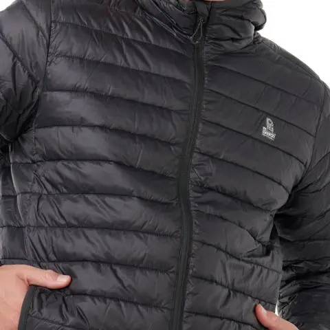 Rip Curl AS Search Puffer Hood in Black for Men
