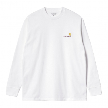 L/S American script tee