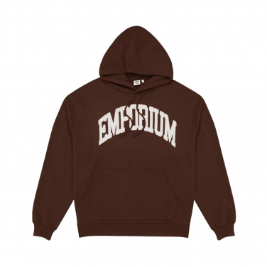 Emporium puffed arc logo hoodie